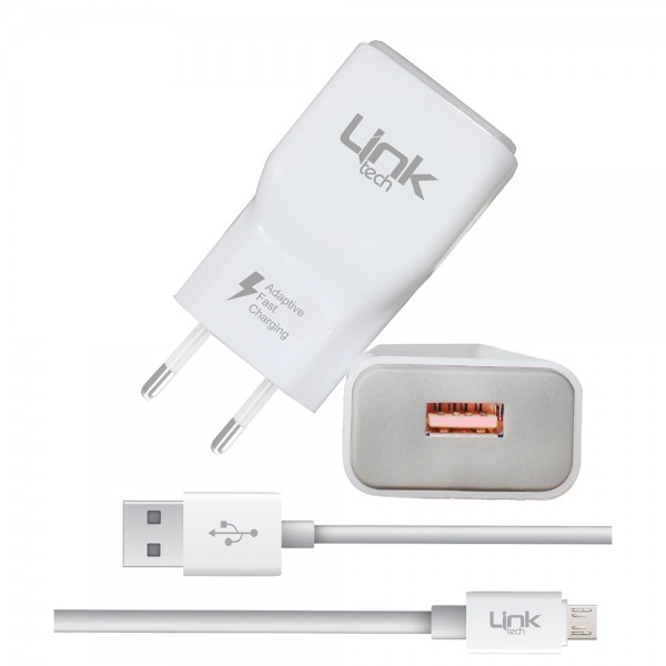 LinkTech Q551 Hızlı Şarj Aleti QC 2.0 ve 1.2mt 2.4A Micro USB Kablo Set…