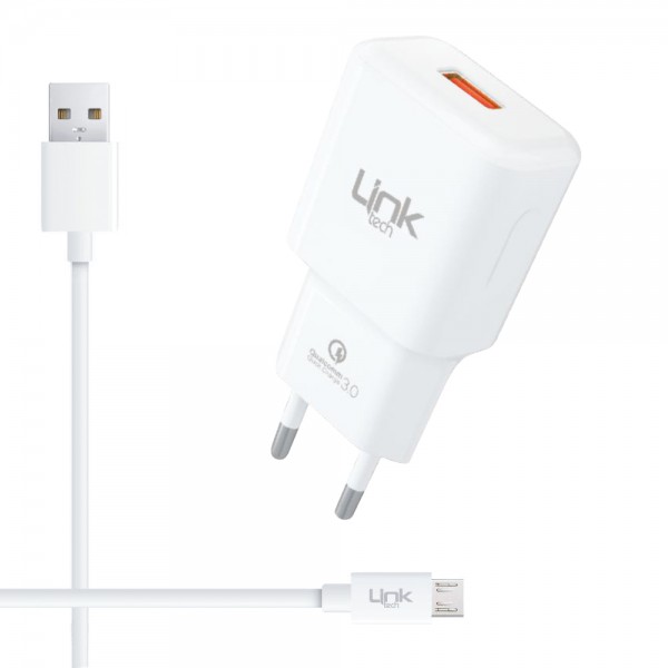 LinkTech T441 12W 2.4A QC3.0 Hızlı Şarj Aleti ve Micro USB Kablo Set… LinkTech T441 12W 2.4A QC3.0 Hızlı Şarj Aleti ve Micro USB Kablo Set…