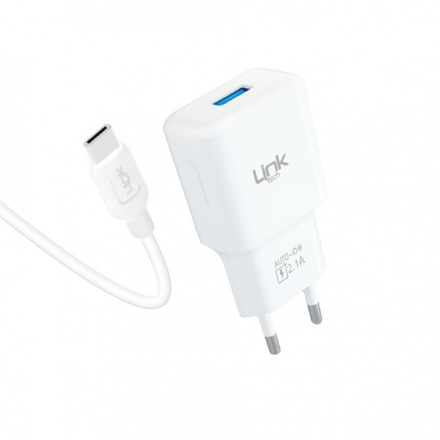 LinkTech T446e Strong Eco Şarj Aleti ve Type-C Kablo Set 2.1A