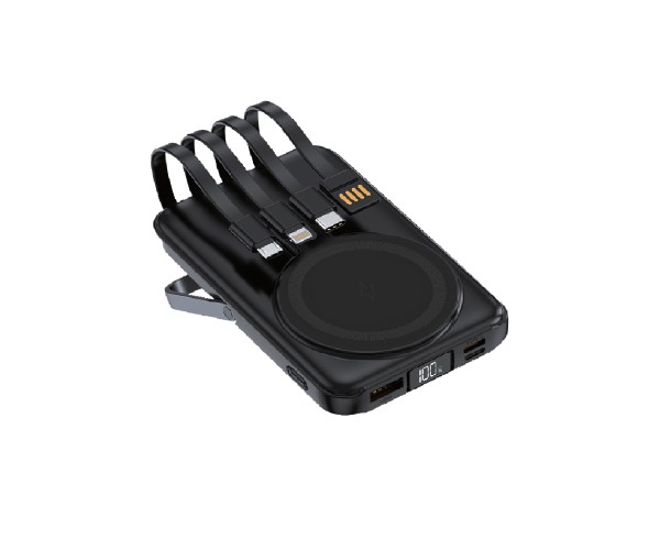 Linktech WF27 Mini Led Ekranlı 10000 mAh Çoklu Kablolu 22.5W Kablosu&hellip;