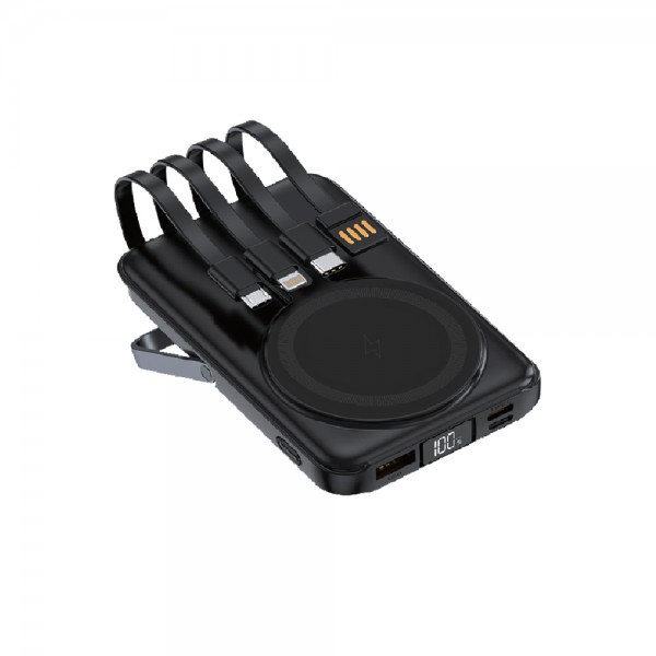 Linktech WF27 Mini Led Ekranlı 10000 mAh Çoklu Kablolu 22.5W Kablosuz Ş…
