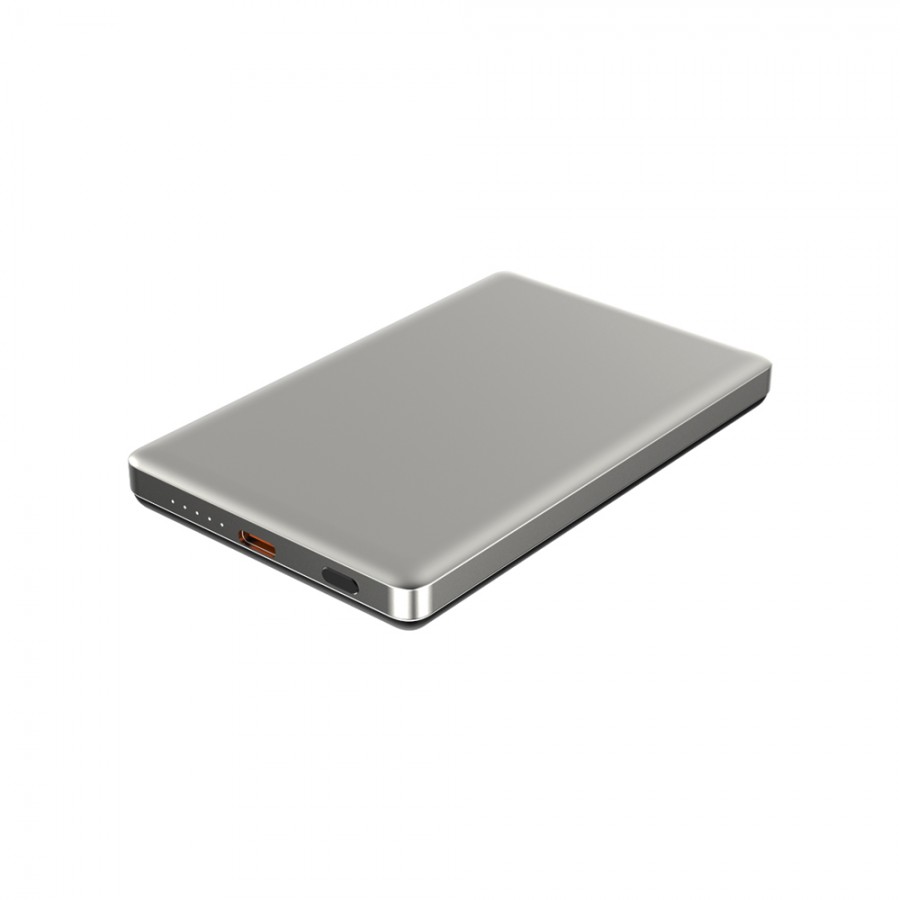Logia Magslim 5S 5000 mAh Magsafe Kablosuz Powerbank Gümüş