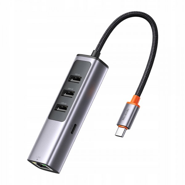 Mcdodo HU-1110 5in1 100w 1x Type-C + 3x USB + Lan Çoklayıcı Adaptör - … Mcdodo HU-1110 5in1 100w 1x Type-C + 3x USB + Lan Çoklayıcı Adaptör - …