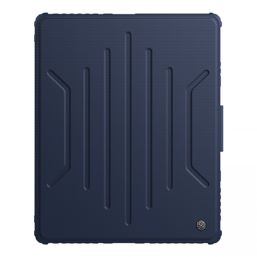 Nillkin iPad Pro 12.9 Bumper Snapsafe Standlı Smart Cover Tablet Kılıf Mavi