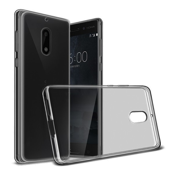 Nokia 5 Kılıf Soft Silikon Şeffaf-Siyah Arka Kapak…