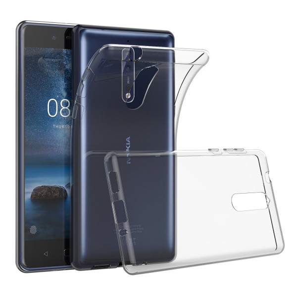 Nokia 8 Kılıf Soft Silikon Şeffaf Arka Kapak…