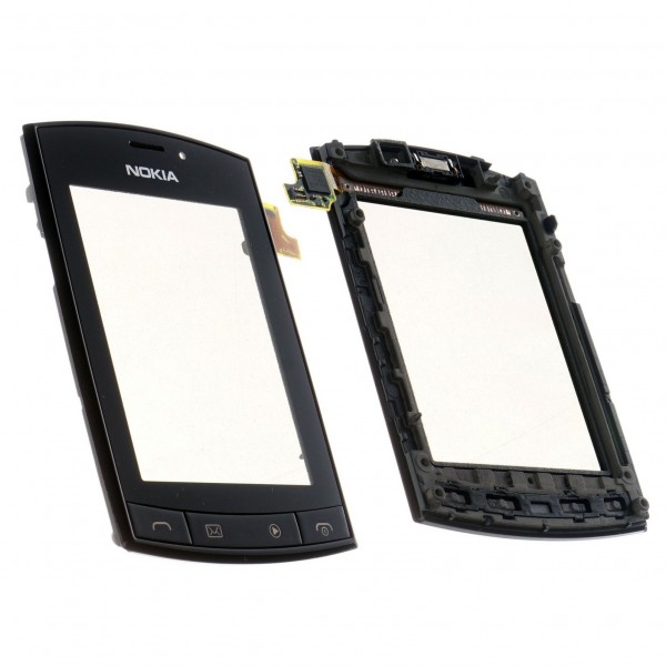 Nokia Asha 303 Dokunmatik Lens Ön Cam Orj - Siyah