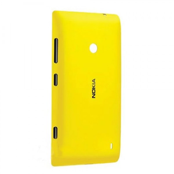 Nokia Lumia 520 Kablosuz Şarj Desteği Arka Kapak Sarı…