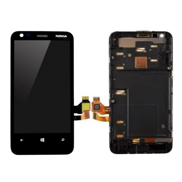 Nokia Lumia 620 LCD Ekran Dokunmatik Çıtalı Orj…