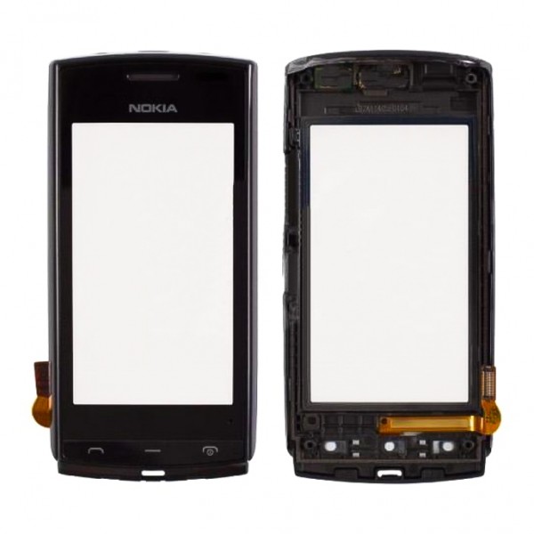 Nokia N500 Dokunmatik Lens Ön Panel Orijinal - Siyah
