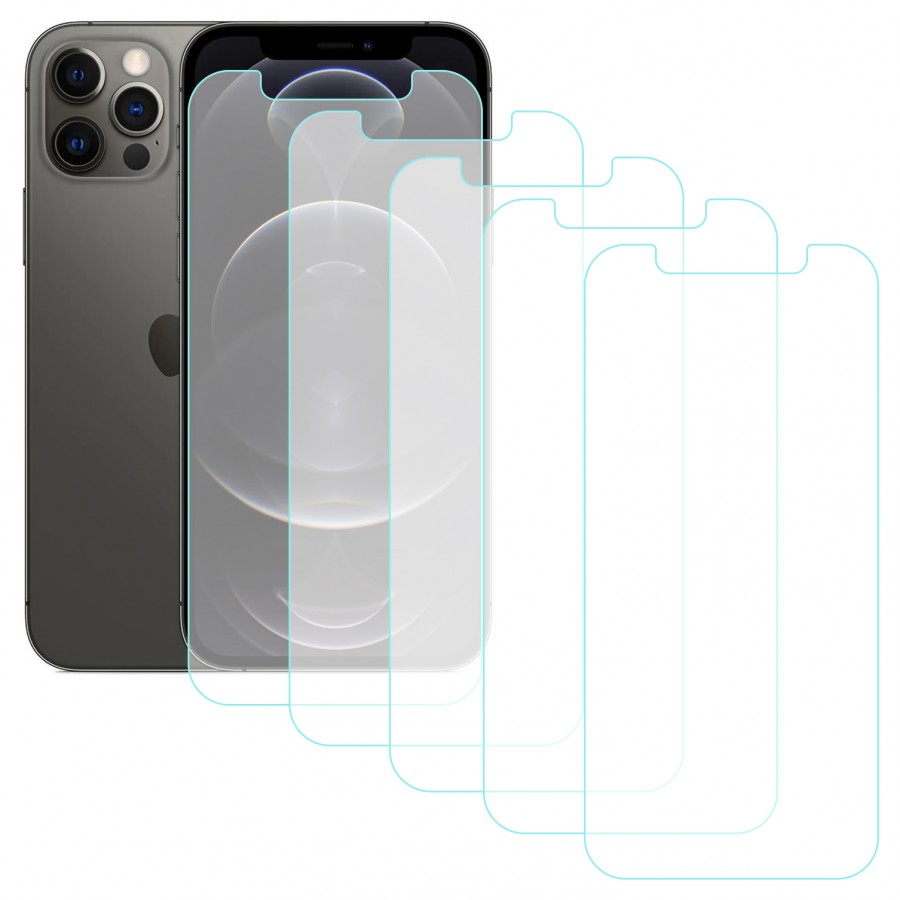 Notech iPhone 12 / 12 Pro Temperli Cam Ekran Koruyucu 5li Eko Paket