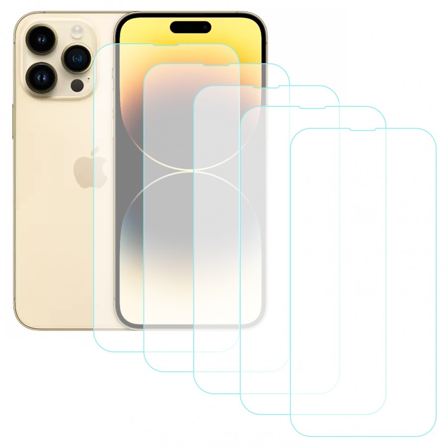 Notech iPhone 14 Pro Temperli Cam Ekran Koruyucu 5li Eko Paket
