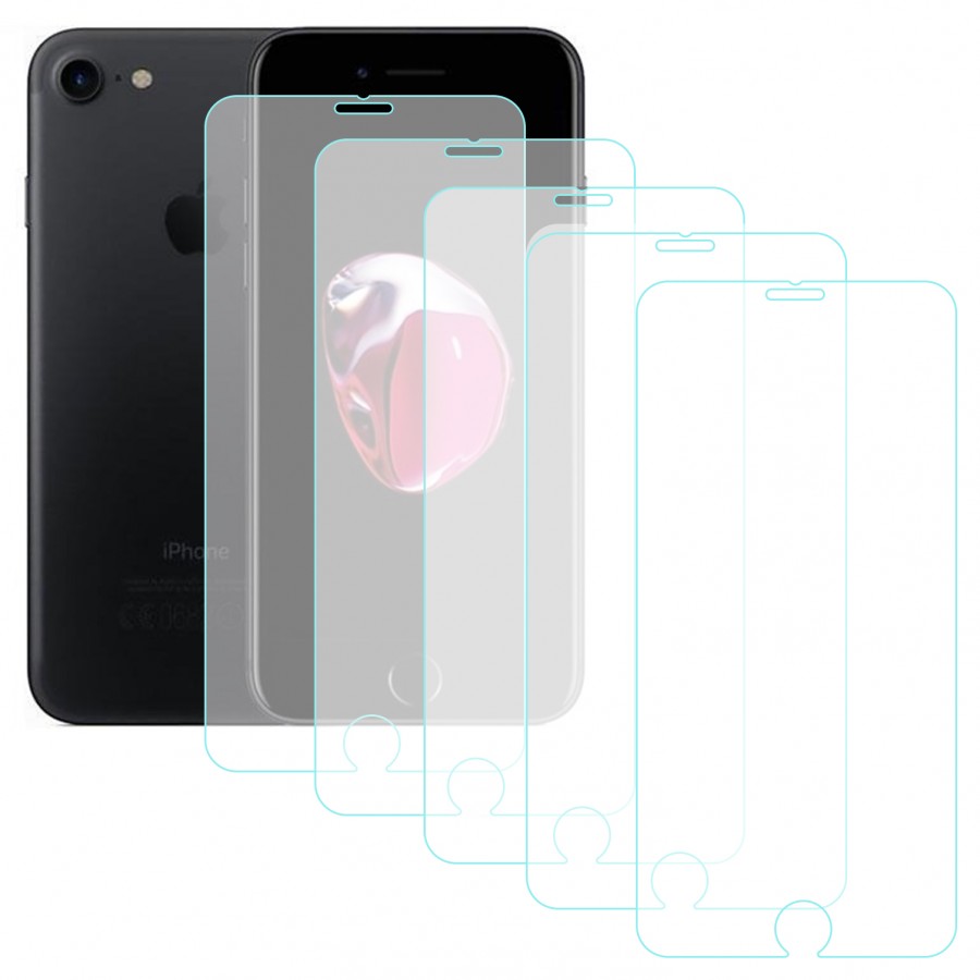 Notech iPhone 7 / 8 Temperli Cam Ekran Koruyucu 5li Eko Paket