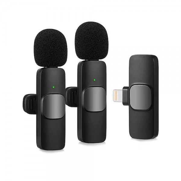 NoTech Lavalier K9 Lightning Kablosuz Çift Yaka Mikrofonu…