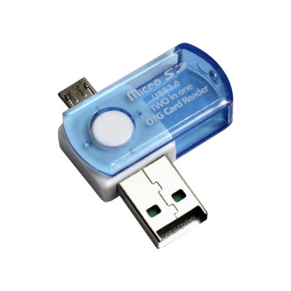NoTech Micro USB Giriş - Dişi USB Çevirici OTG + Card Reader Renkli…