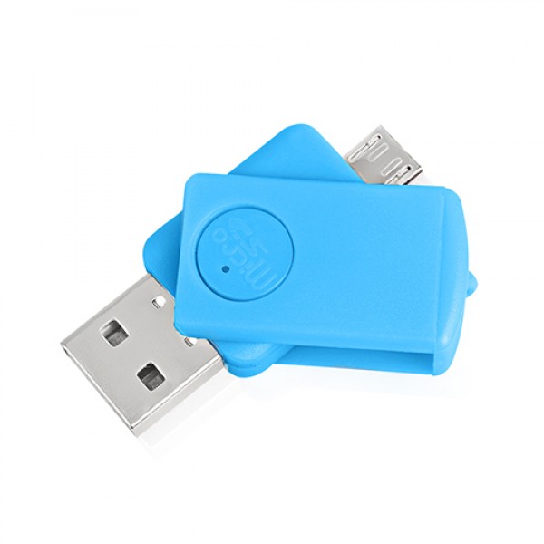 NoTech Micro + USB Kart Okuyucu OTG Smart Mavi…