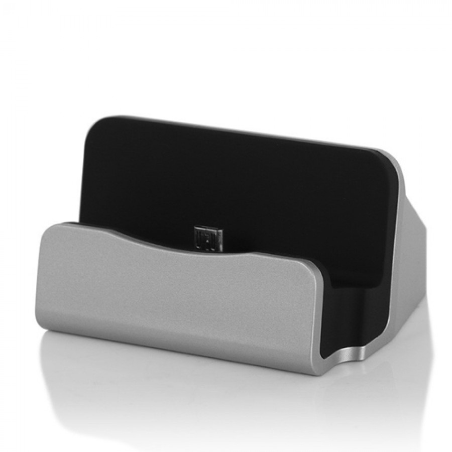 NoTech Micro USB Universal Masaüstü Şarj Aleti Dock Gri