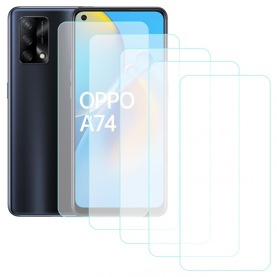 Notech Oppo A74 Temperli Cam Ekran Koruyucu 5li Eko Paket