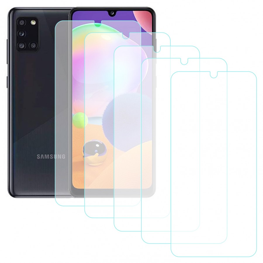 Notech Samsung Galaxy A31 Temperli Cam Ekran Koruyucu 5li Eko Paket