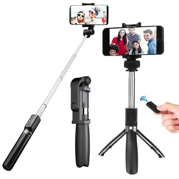 Notech SLF-L01 Selfie Stick 360 Derece Dönebilen Bluetooth ve Tripod Öze…