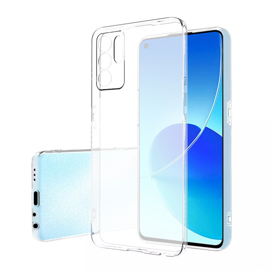 Oppo A16 Kılıf Kamera Korumalı Silikon Şeffaf Kapak