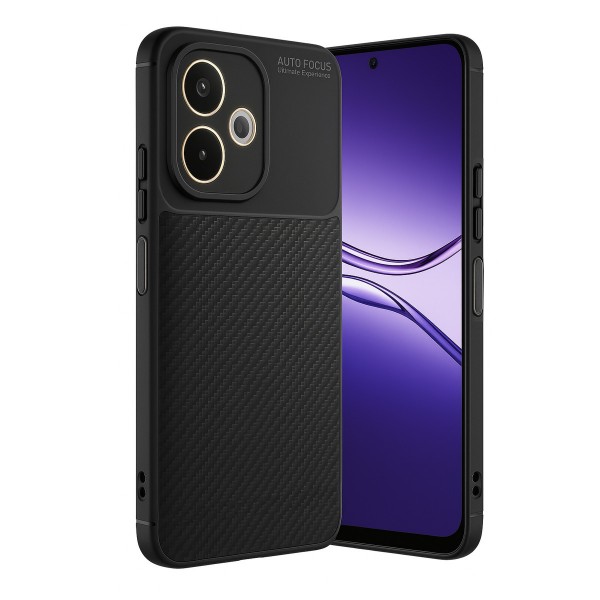 Oppo A5 Pro 4G Kılıf Focus Carbon Desen Silikon Kapak&hellip;