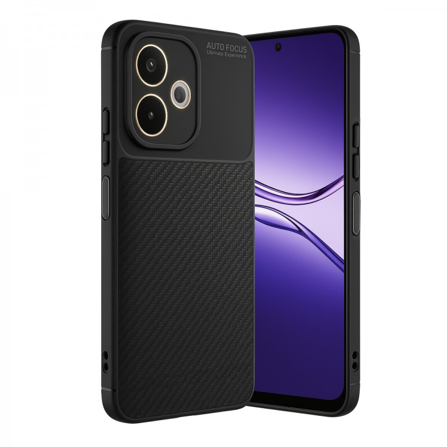 Oppo A5 Pro 4G Kılıf Focus Carbon Desen Silikon Kapak Oppo A5 Pro 4G Kılıf Focus Carbon Desen Silikon Kapak