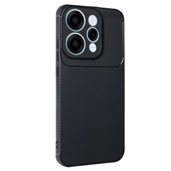 Oppo Reno 15 / Reno 15F / Reno 15 FS Kılıf Focus Carbon Desen Silikon Ka&hellip;