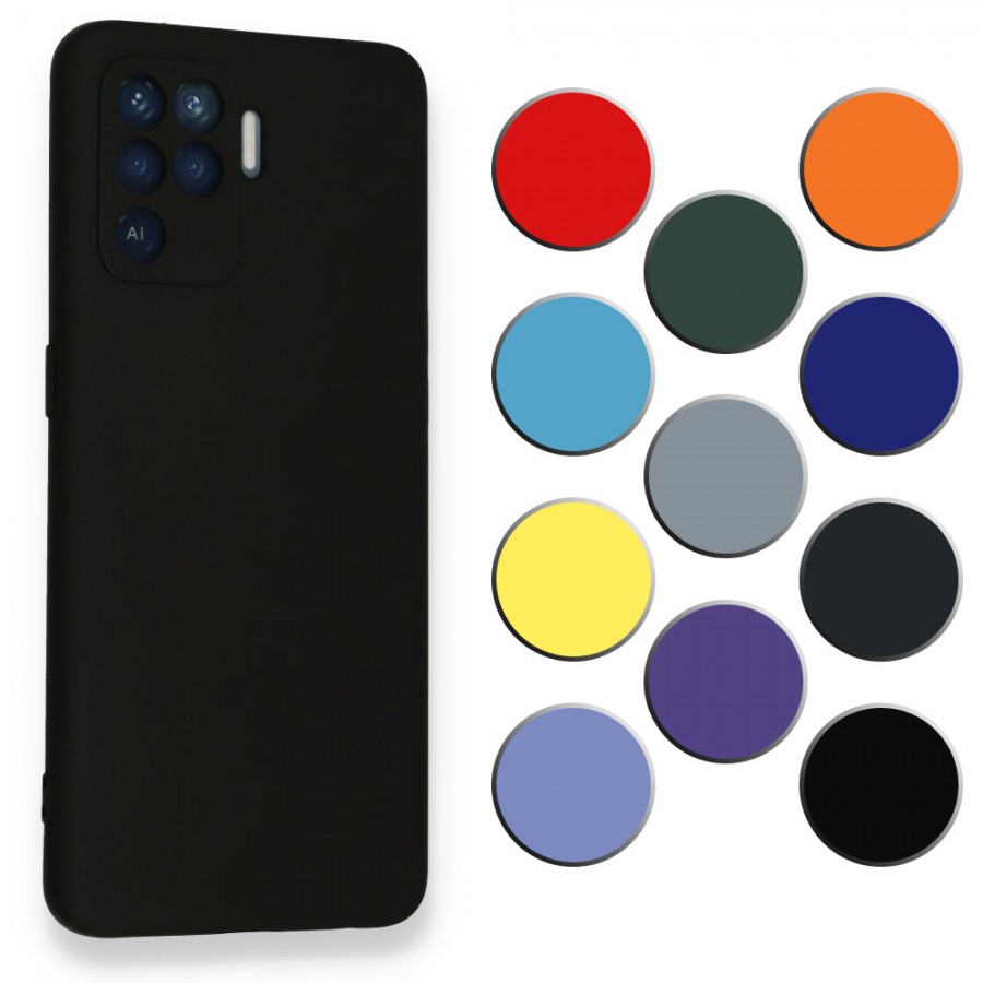 Oppo Reno 5 Lite Kılıf Kamera Korumalı Lansman Silikon Kapak