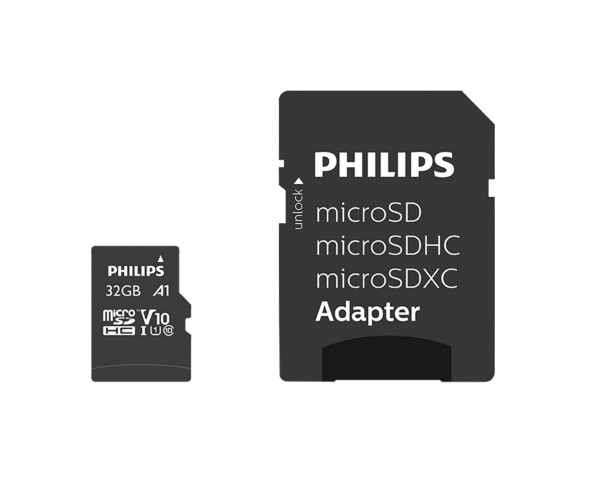Philips 32GB Micro SDHC Class10 UHS-I U1 Adaptörlü Hafıza Kartı&hellip;