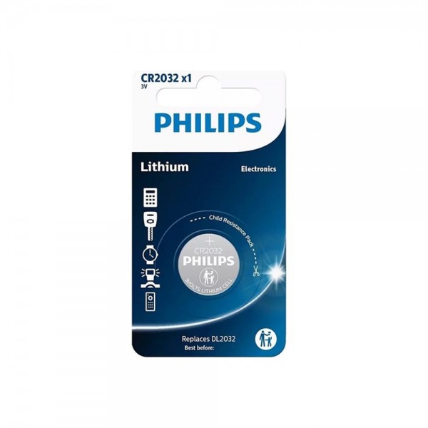 Philips CR2032 X1 Lithium Battery 3V Düğme Pil Tekli…