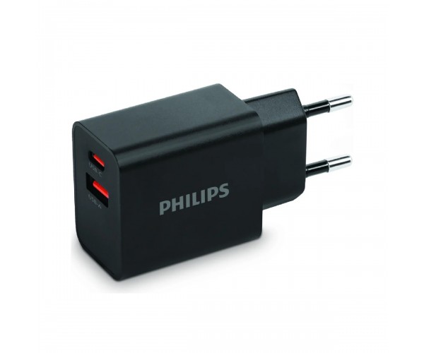 Philips DLP4325AB/12 20W USB-A + Type-C Şarj Adaptörü&hellip;