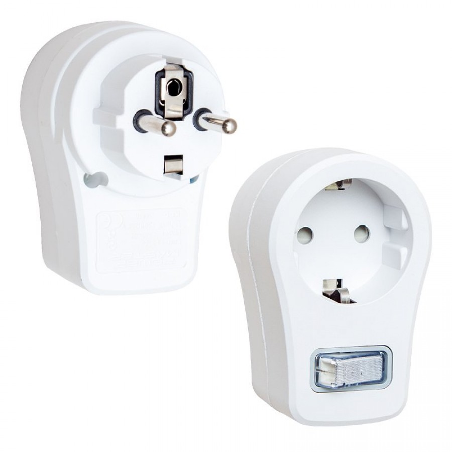Powermaster 16816 Tekli Akım Korumalı Anahtarlı Priz 10A 2500W