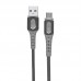 Powermaster 3780 Micro USB Metal Şarj ve Data Kablosu 1mt 5A (XF-42)