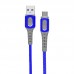 Powermaster 3780 Micro USB Metal Şarj ve Data Kablosu 1mt 5A (XF-42)