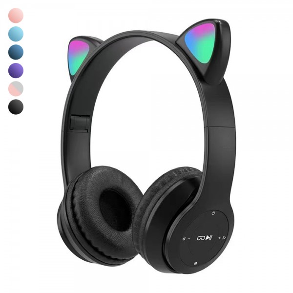 PSL P47M Cat Ear Kedi Kulaklı Kulak Üstü Kablosuz Bluetooth Kulaklık