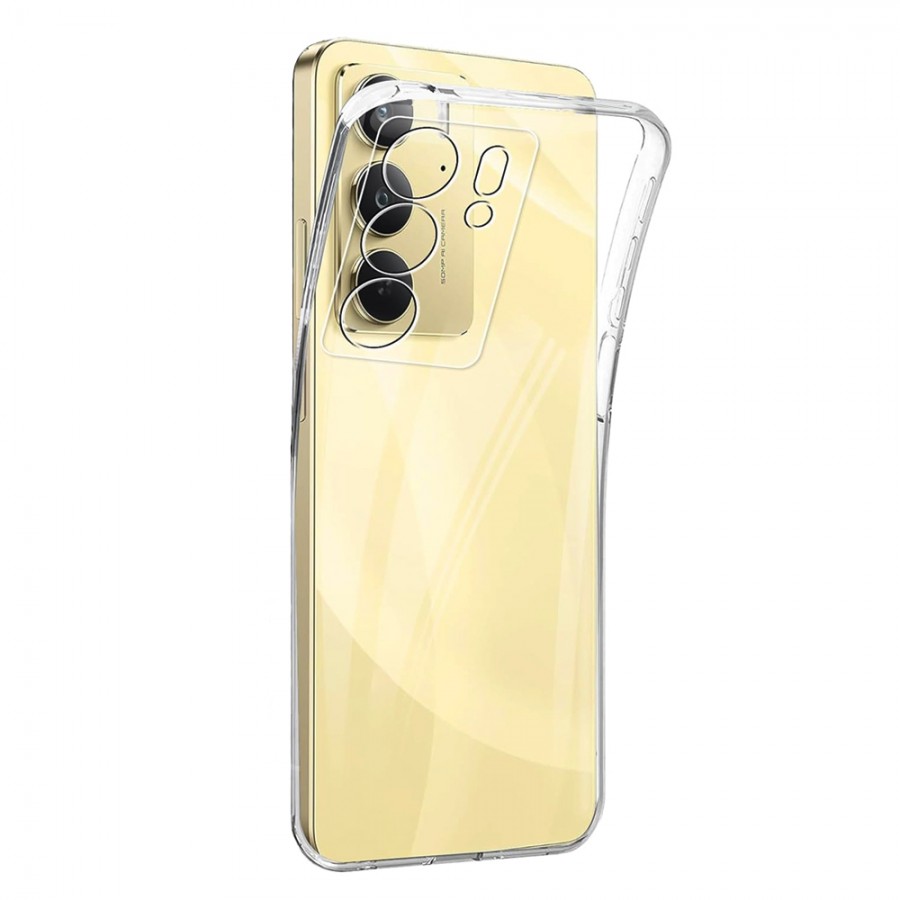 Realme C75 Kılıf Kamera Korumalı Silikon Şeffaf Kapak