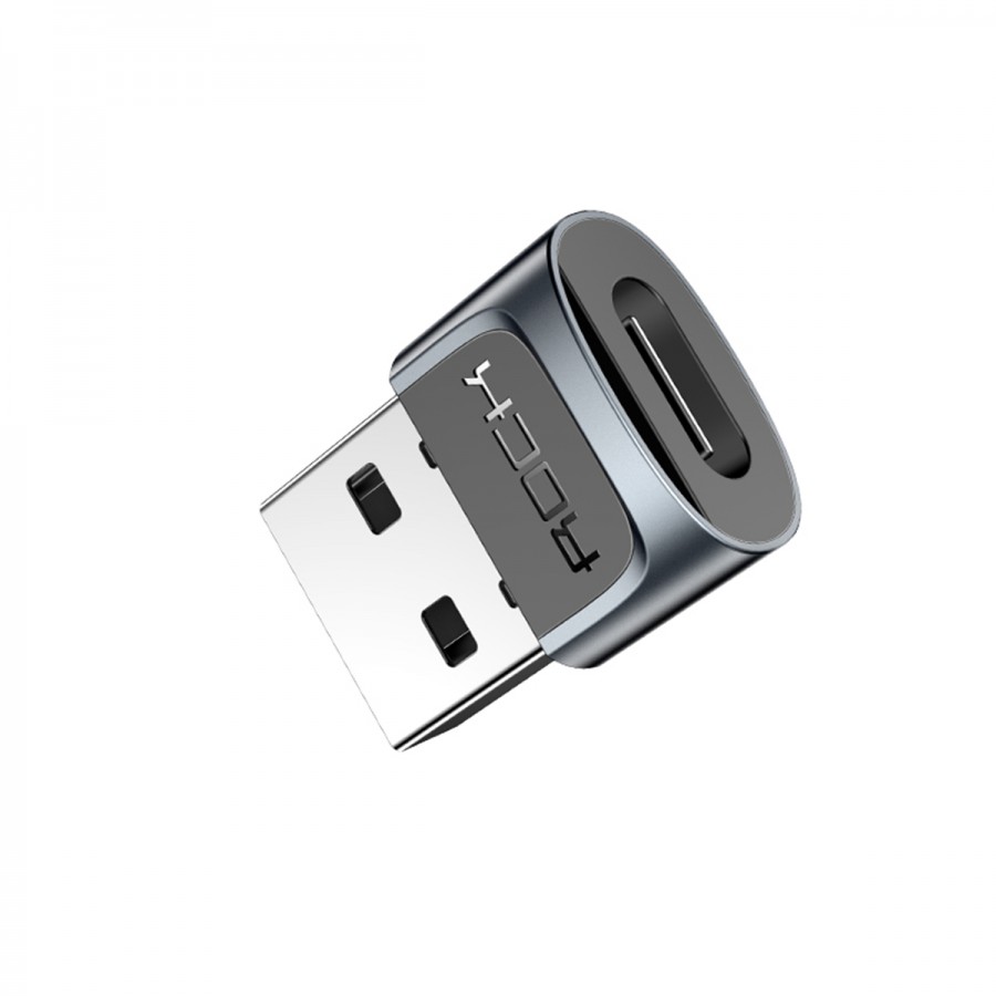 Rock Type-C to USB Adaptör OTG Dönüştürücü Adaptör Siyah