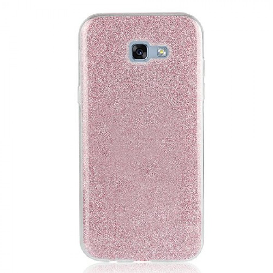 Samsung A5 2017 (A520) 3in1 Simli Silikon Arka Kapak Pembe Samsung A5 2017 (A520) 3in1 Simli Silikon Arka Kapak Pembe