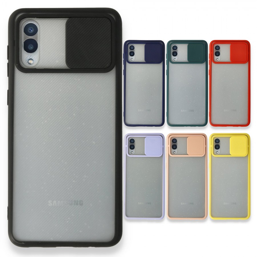 Samsung Galaxy A02 Kılıf Palm Kamera Koruma Kapaklı Silikon