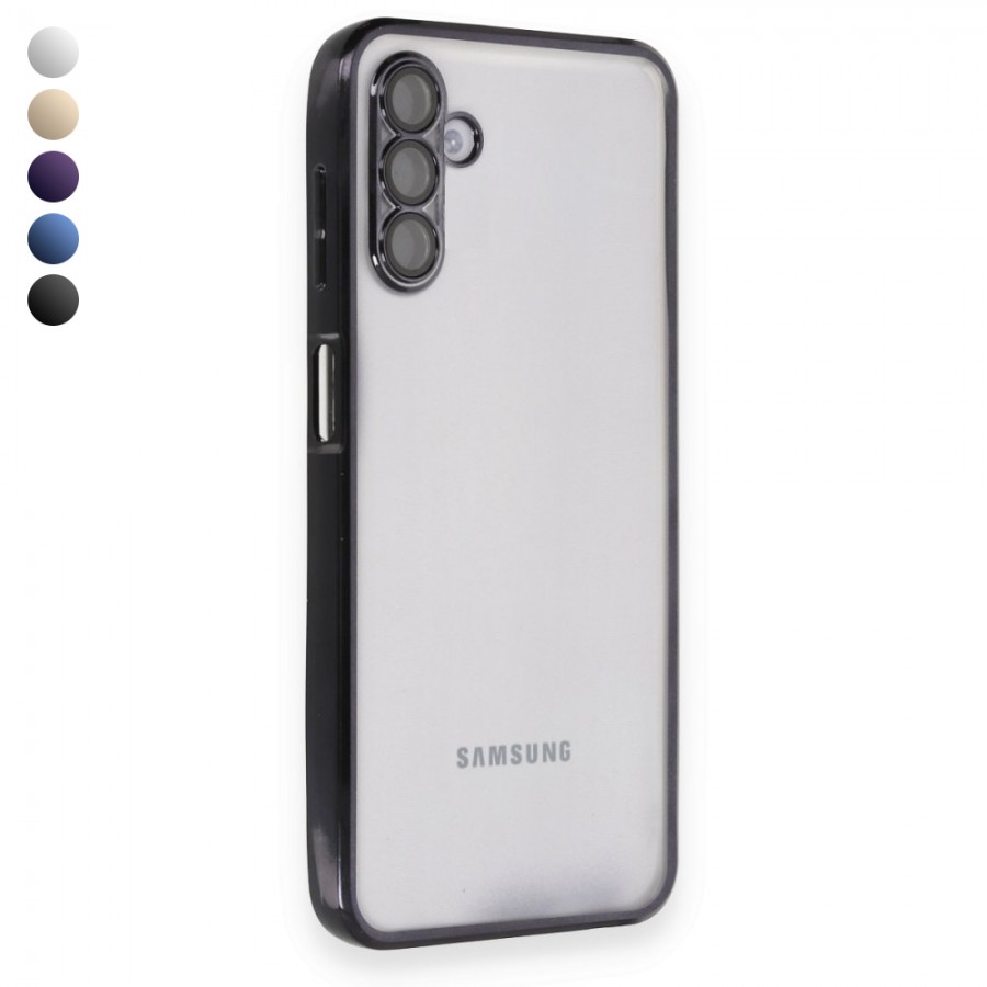 Samsung Galaxy A04s Kılıf Razer Lens Çerçeveli Silikon Kapak