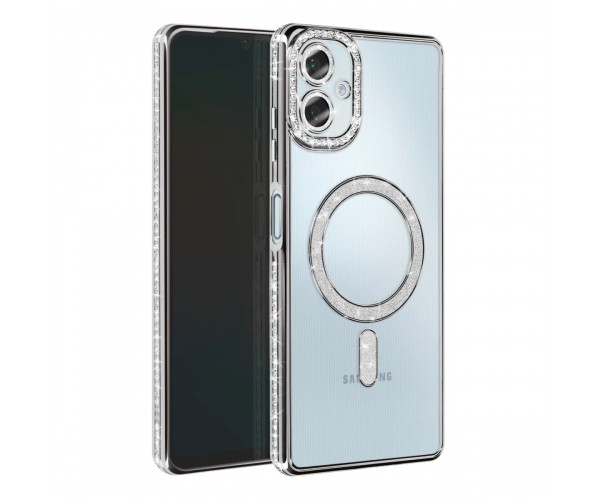 Samsung Galaxy A06 Kılıf Joke Seri Magsafe Özellikli Taşlı Simli &hellip;