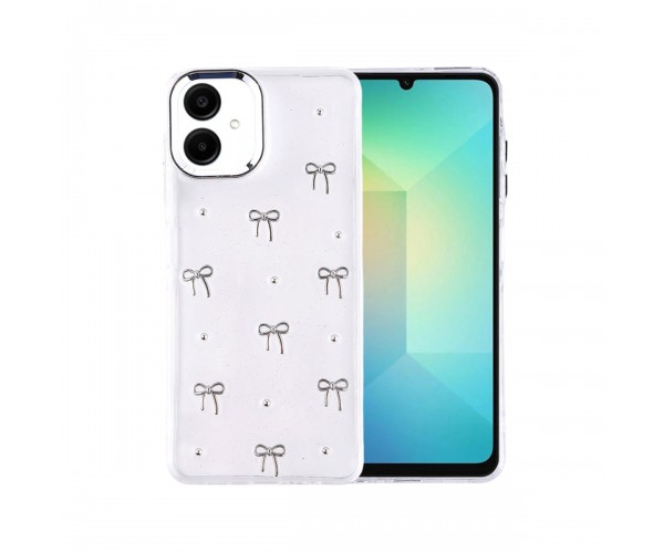 Samsung Galaxy A07 Kılıf Fiyonk Desenli Şeffaf Kapak&hellip;