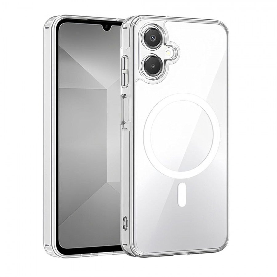 Samsung Galaxy A07 Kılıf Magsafe Özellikli Şeffaf Silikon Kapak Samsung Galaxy A07 Kılıf Magsafe Özellikli Şeffaf Silikon Kapak