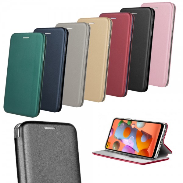 Samsung Galaxy A11 Kılıf Shell Manyetik Kapaklı Kartlıklı Stantlı&hellip;