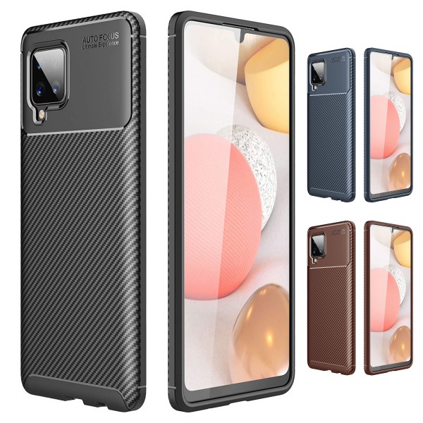 Samsung Galaxy A12 (A125) Kılıf Focus Carbon Desen Silikon Arka Kapak…