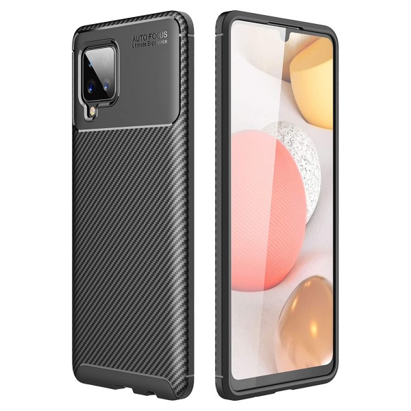 Samsung Galaxy A12 (A125) Kılıf Focus Carbon Desen Silikon Arka Kapak…
