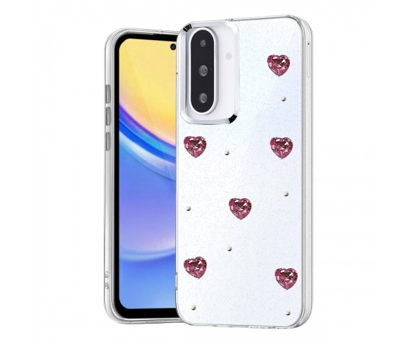 Samsung Galaxy A17 / A26 Kılıf Fiyonk Desenli Şeffaf Kapak&hellip;