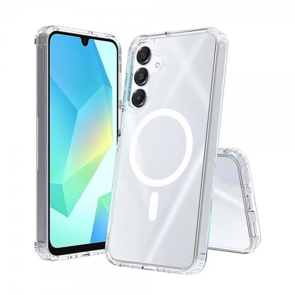 Samsung Galaxy A17 Kılıf Magsafe Özellikli Şeffaf Silikon Kapak… Samsung Galaxy A17 Kılıf Magsafe Özellikli Şeffaf Silikon Kapak…