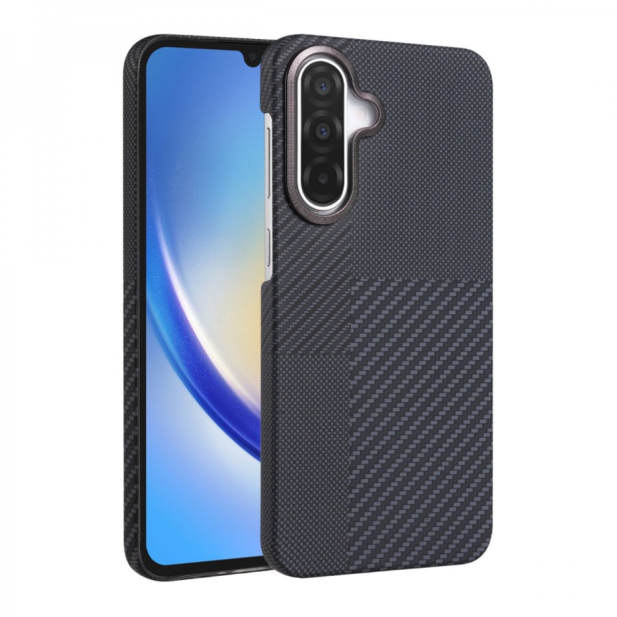 Samsung Galaxy A17 Kılıf Vega Magsafe Karbon Desen Kapak